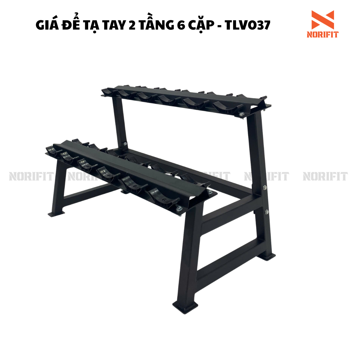 Giá để tạ 2 tầng 6 cặp - TLV037