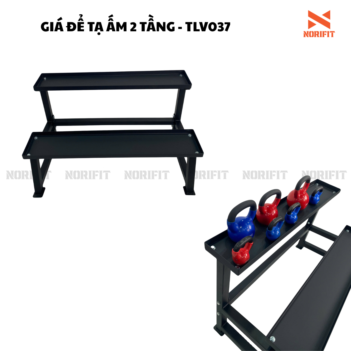 Giá để tạ ấm 2 tầng
