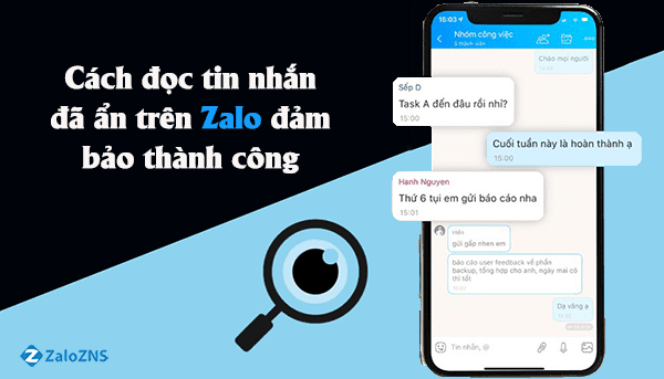 Cách đọc tin nhắn đã ẩn trên Zalo đảm bảo thành công