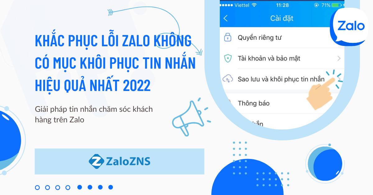 Khắc phục lỗi Zalo không có mục khôi phục tin nhắn hiệu quả nhất 2023