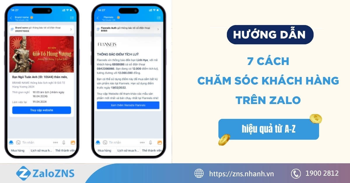 Hướng dẫn 7 cách chăm sóc khách hàng trên Zalo hiệu quả từ A-Z