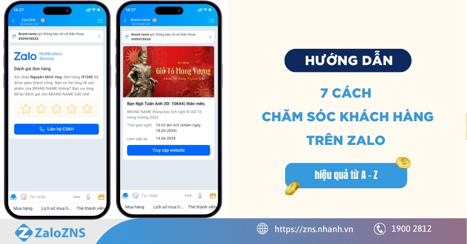 Hướng dẫn 7 cách chăm sóc khách hàng trên Zalo hiệu quả từ A-Z