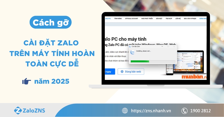 Cách gỡ cài đặt Zalo trên máy tính hoàn toàn cực dễ năm 2025