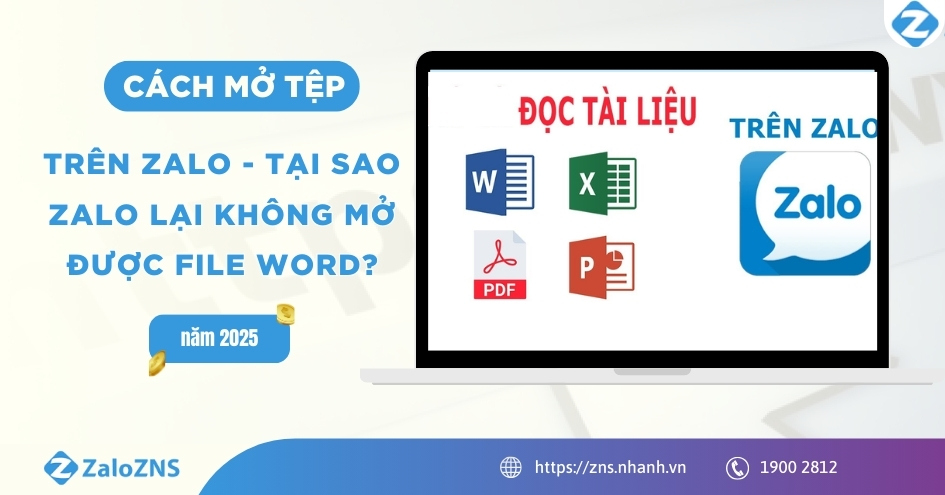 Cách mở tệp trên Zalo - Tại sao Zalo lại không mở được file Word?