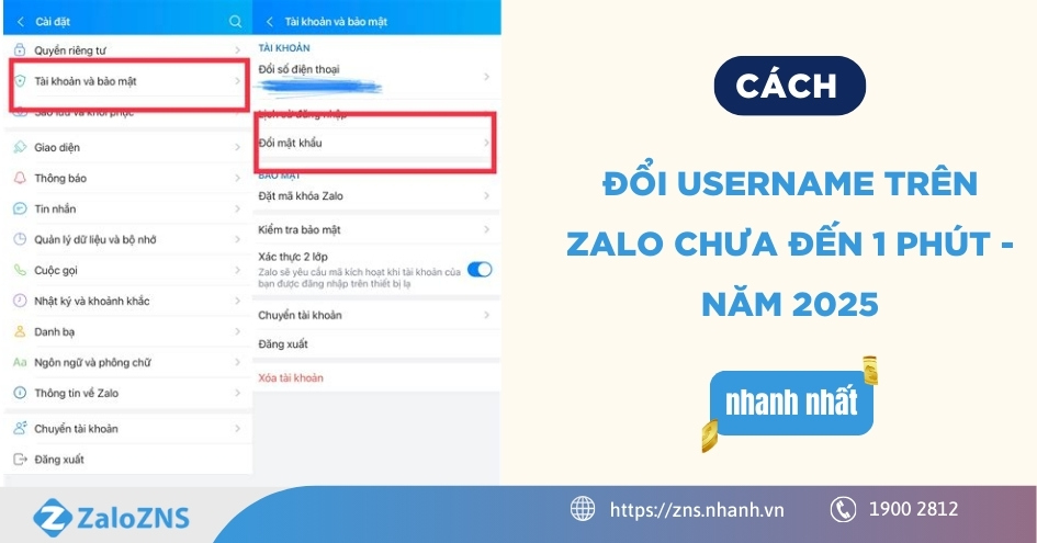 3 Cách đổi mật khẩu Zalo trên máy tính - điện thoại - trình duyệt Web