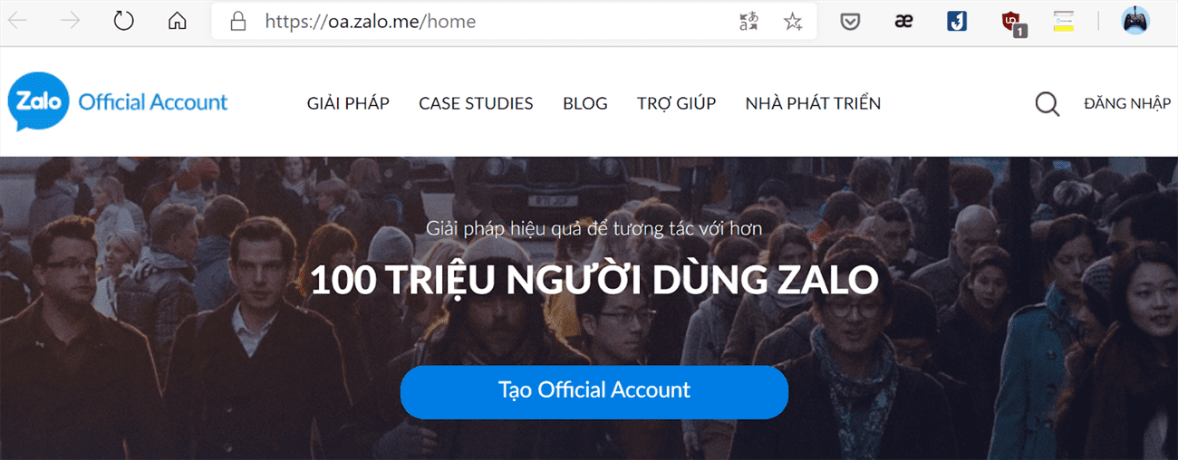 Cách tạo Page bán hàng trên Zalo