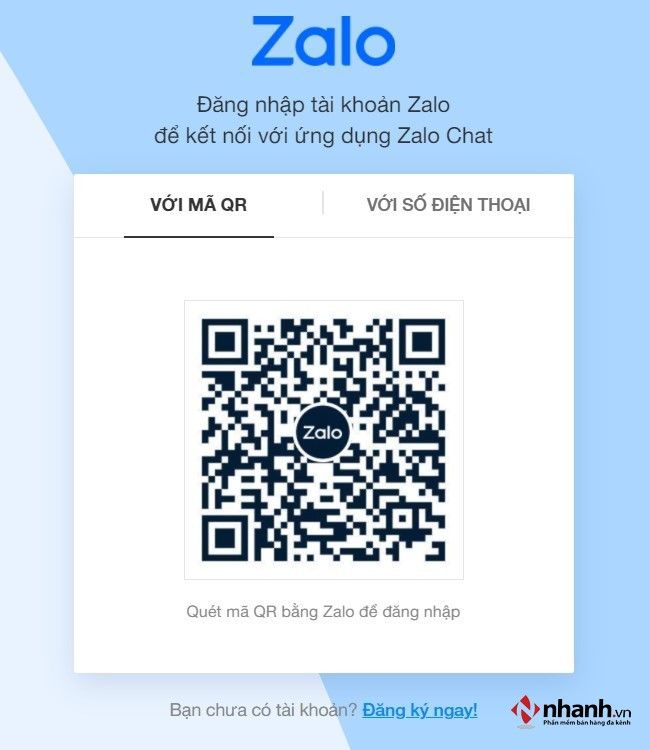 đăng nhập vào tài khoản Zalo