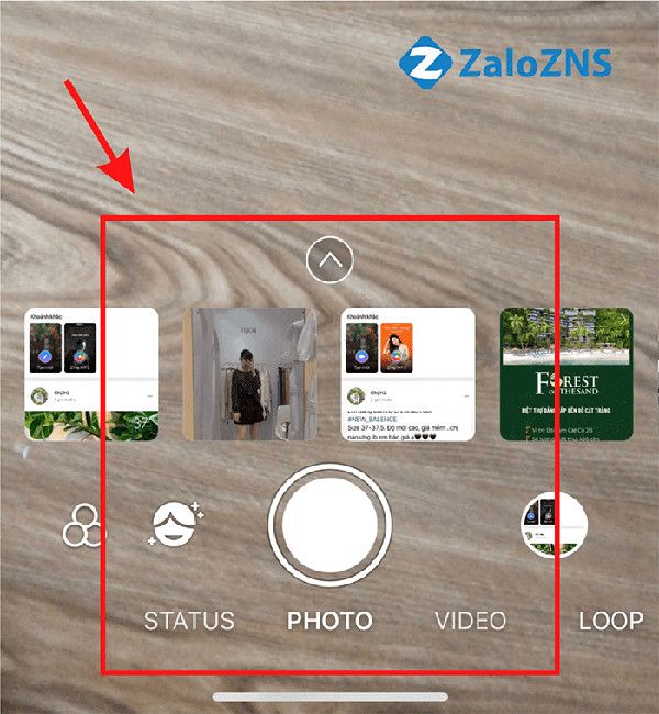 Chọn hình ảnh và video để đăng tải khoảnh khắc trên Zalo