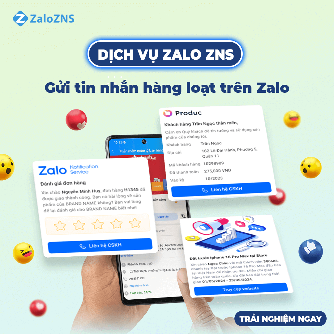 Dịch vụ Zalo ZNS