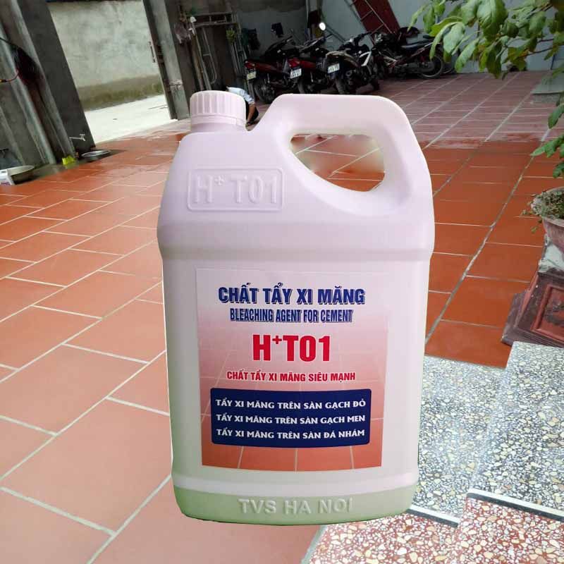 Kinh nghiệm tẩy sạch nền dính xi măng với HT01 | Ahamart.com.vn