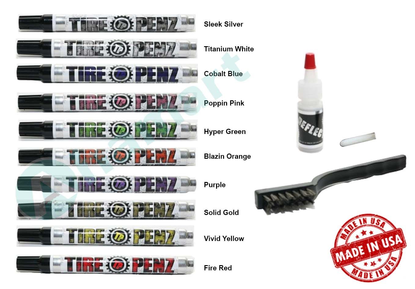 Bút sơn vẽ lốp xe Tire Penz Reflect Kit