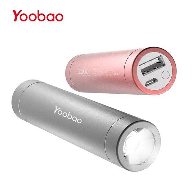 Sạc dự phòng dạng thỏi son kết hợp đèn led Yoobao Led Too T25 2500 mAh