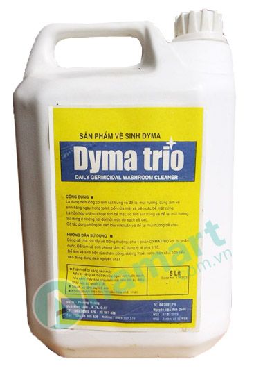 Nước lau sàn, tẩy rửa đa năng khử mùi Dymachem DYMA TRIO 5L - Hương táo