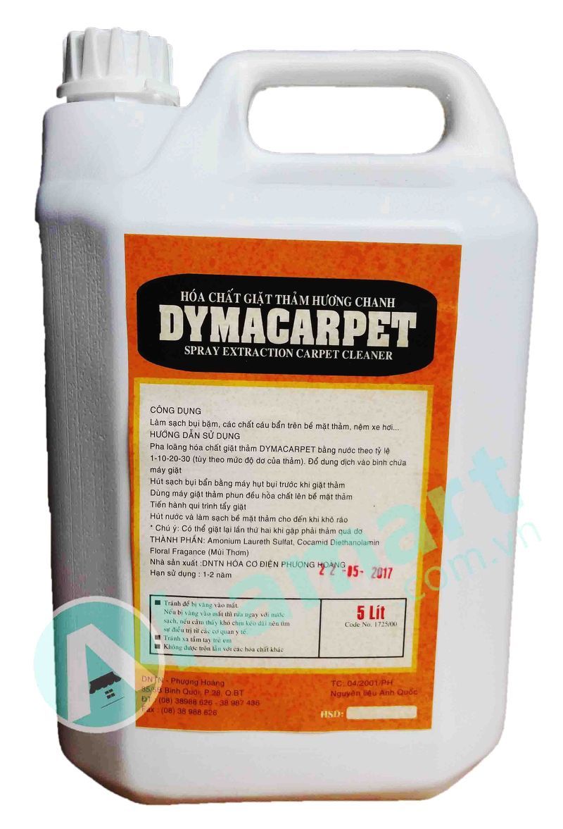 Chất giặt thảm Dymachem DYMA CARPET 5L - Hương Chanh