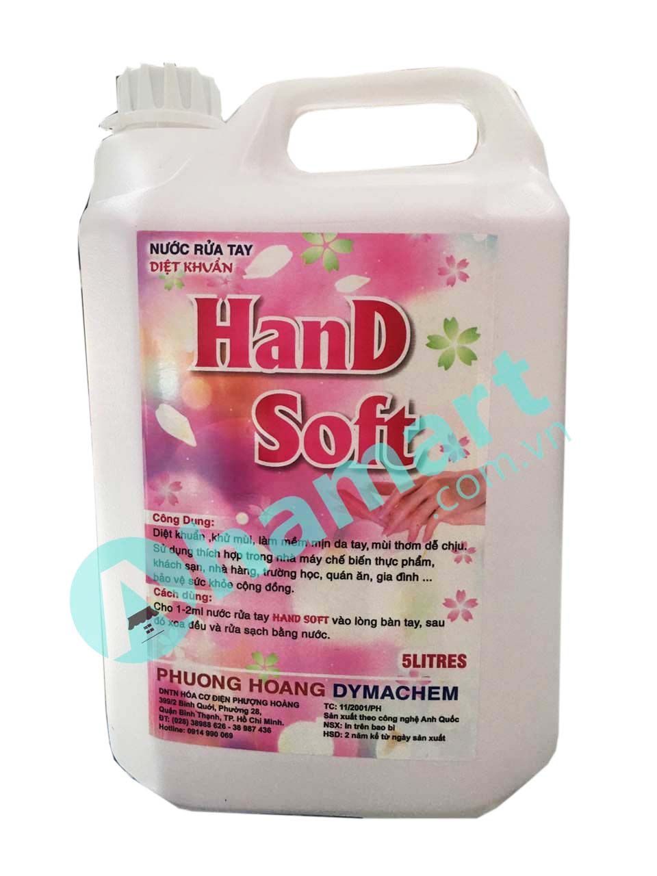 Nước rửa tay Dymachem DYMA HAND SOFT 5L - Hương chanh