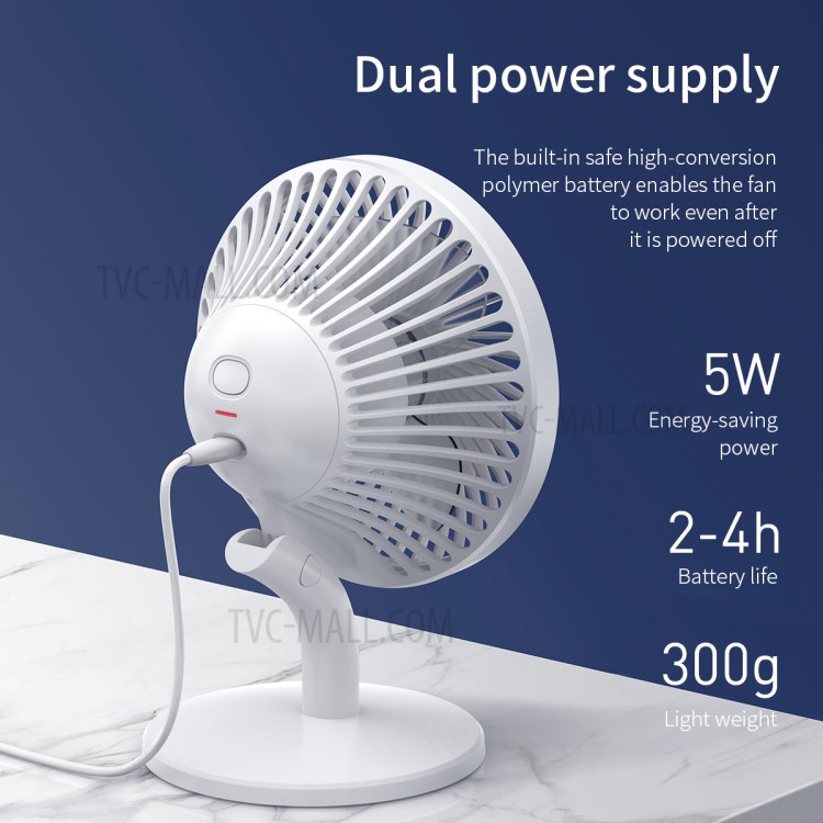 Quạt tích điện Mini để bàn Baseus Ocean Fan CXSEA 2000 mAh