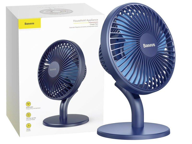 Quạt tích điện Mini để bàn Baseus Ocean Fan CXSEA 2000 mAh