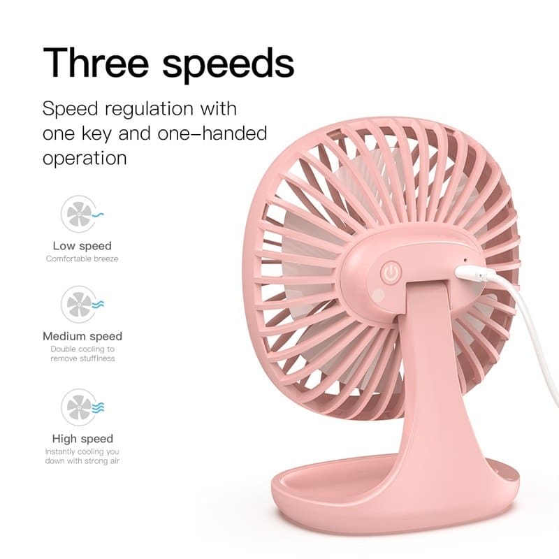 Quạt cắm USB để bàn Baseus Pudding-Shaped Fan CXBD