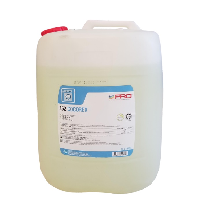 Dung dịch tẩy trắng & sát khuẩn vải gốc Chlorine GMP 352 Cocorex 20L