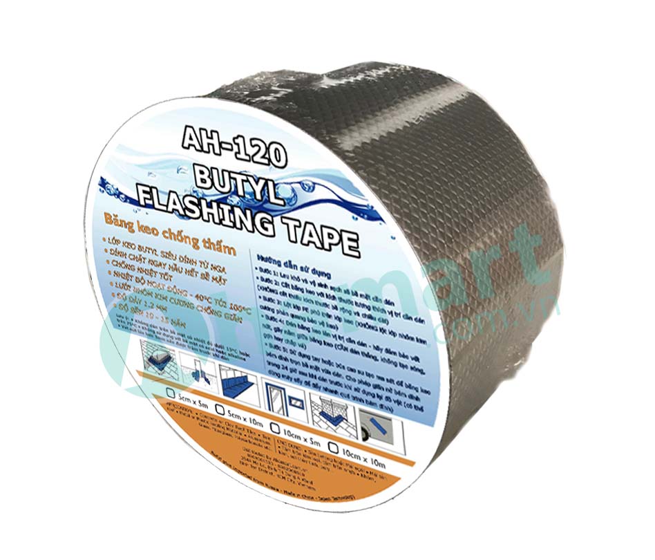 Băng keo chống thấm keo Butyl Nga siêu dính AH-120 công nghệ Nhật Bản