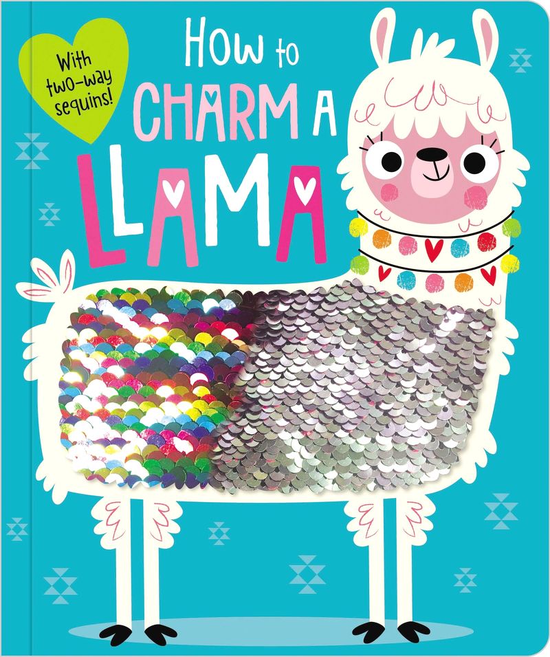 Sách bìa cứng HOW TO CHARM A LLAMA (two-way sequin board book)