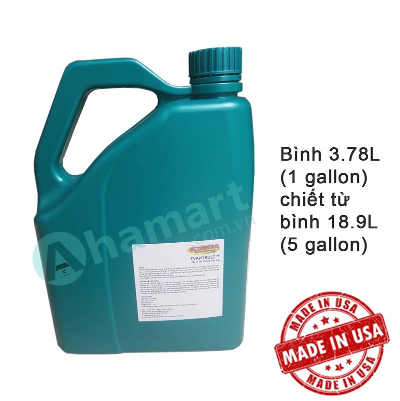 Dung dịch tẩy rỉ sét gốc nước không hại da tay Evapo Rust 3.78L