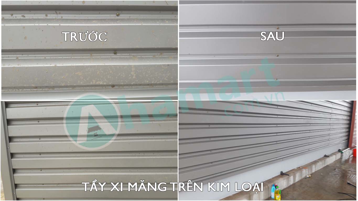 Hóa chất tẩy xi măng, tẩy rêu xanh, tẩy rỉ sét, ron gạch HT01 5L