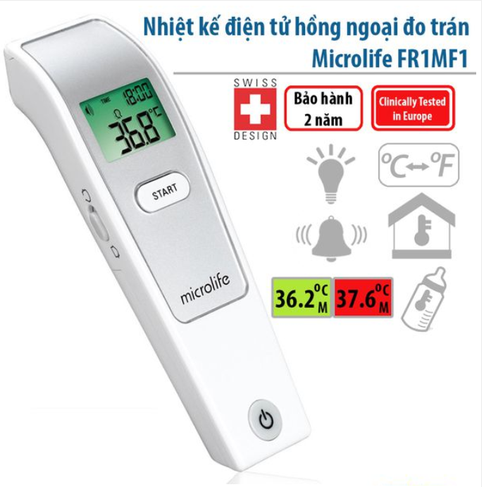 Nhiệt kế hồng ngoại đo trán Microlife FR1MF1