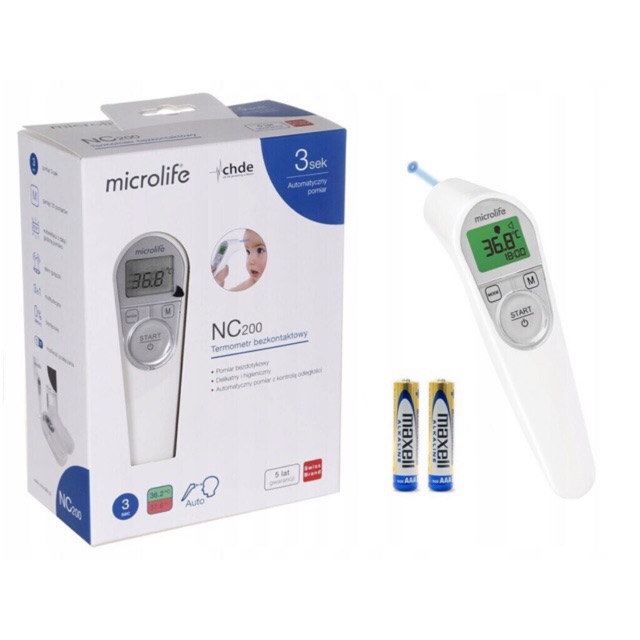 Nhiệt kế hồng ngoại đo trán Microlife NC200