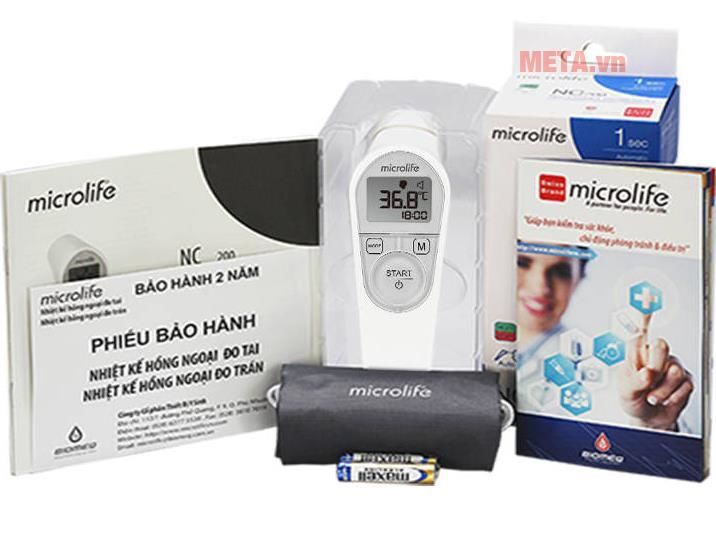 Nhiệt kế hồng ngoại đo trán Microlife NC200