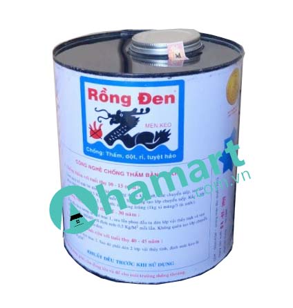 Men keo chống thấm, chống dột, chống rỉ Rồng Đen 2kg, 10kg