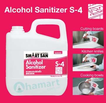 Cồn rửa tay diệt khuẩn ngành thực phẩm Smart San Food-Grade Alcohol Sanitizer S4 5L