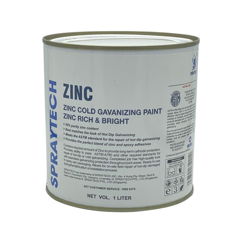 Sơn Mạ Kẽm Lạnh Zinc Spraytech màu bạc sáng