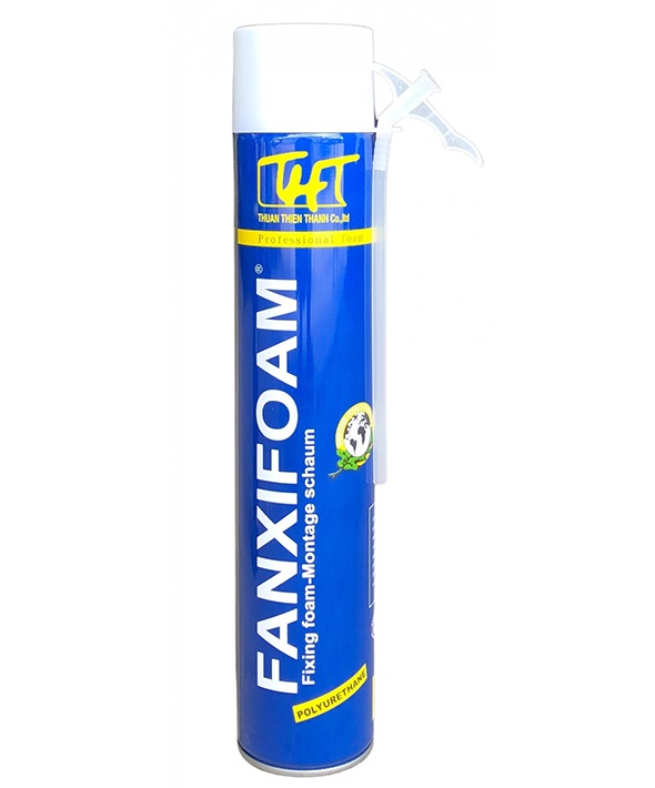 Keo trám bọt nở chống thấm, cách nhiệt, cách âm Fanxifoam có vòi 750ml