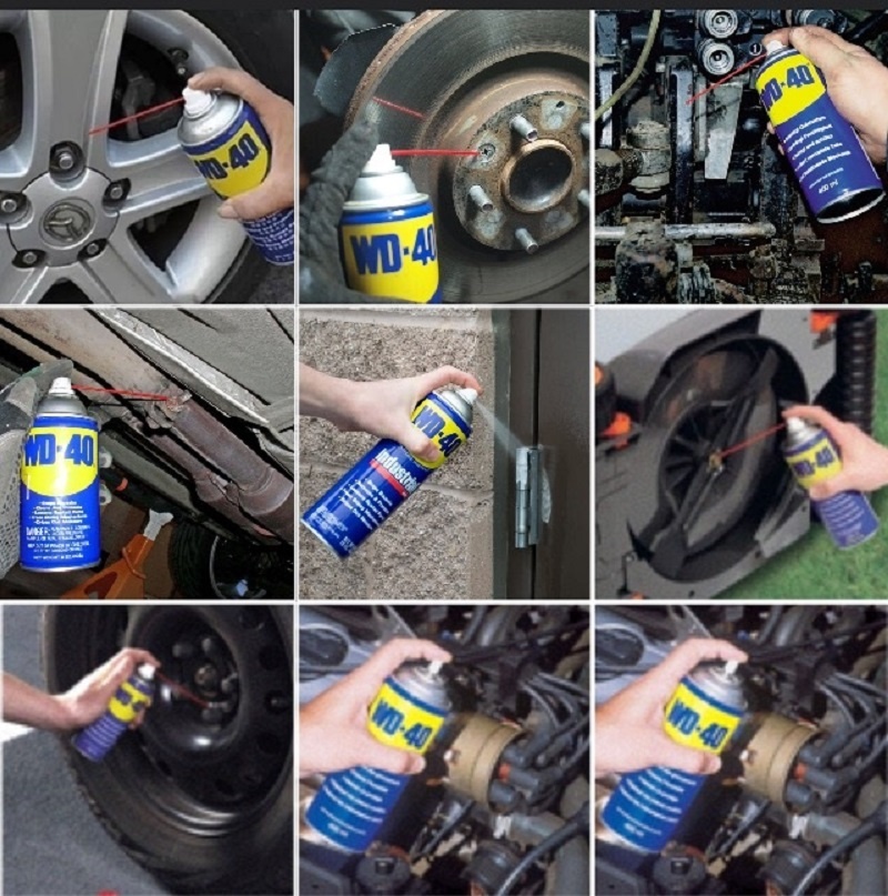 Chai xịt tẩy, chống rỉ sét, bôi trơn, chống ăn mòn WD-40