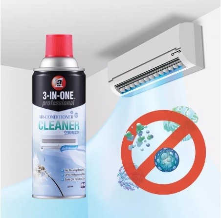 Chai Xịt Vệ Sinh Máy Lạnh WD-40 3 In 1 Professional Air Conditioner Cleaner 85149 331ml