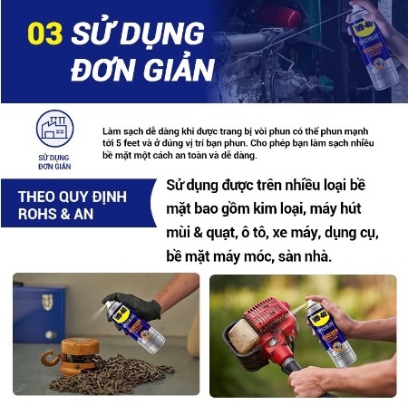 Chất tẩy dầu mỡ, cặn dầu WD-40 Specialist Fast Acting Degreaser 350030 450ml