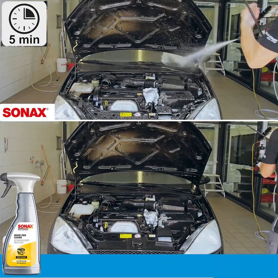 Dung dịch vệ sinh, làm sạch khoang động cơ Sonax Engine Cold Cleaner 543200 500ml