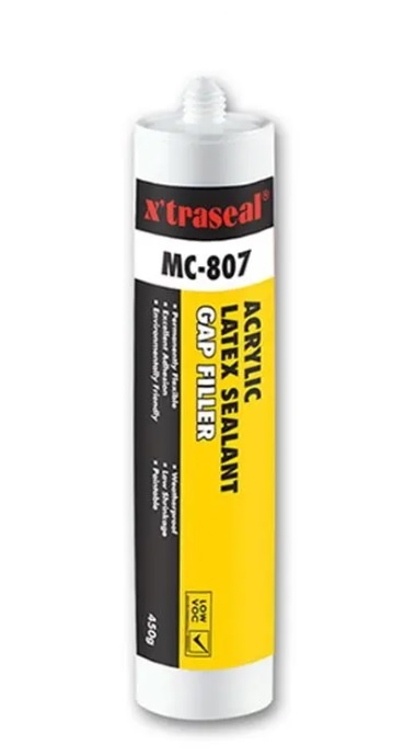 Keo trám khe nội thất Acrylic X’traseal MC-807 màu trắng 450g