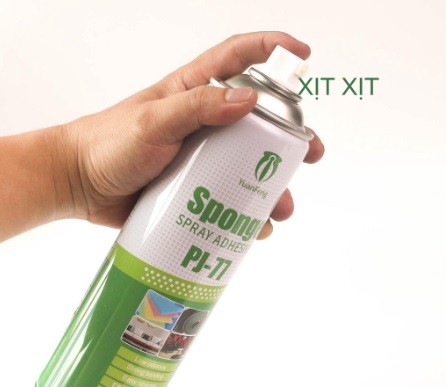 Keo xịt đa năng dán nhiều loại vật liệu Yuan Feng Sponge Spray Adhesive PJ-77 (PJ77) 600ml