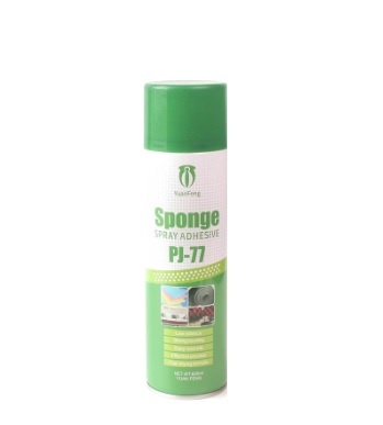 Keo xịt dán xốp dán tường, giấy, thảm nỉ, thảm simili, vải, gỗ, mút cách âm Yuan Feng Sponge Spray Adhesive PJ-77 600ml