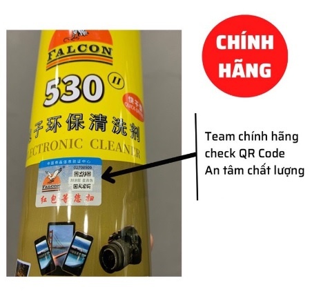 Chai xịt vệ sinh màn hình, tẩy rửa bo mạch Falcon 530 II Electronic Cleaner 550ml