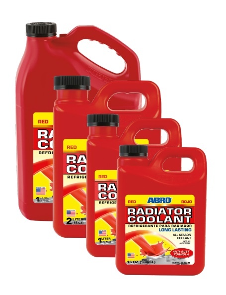 Nước làm mát dàn giải nhiệt động cơ Abro Radiator Coolant EC-502 màu đỏ