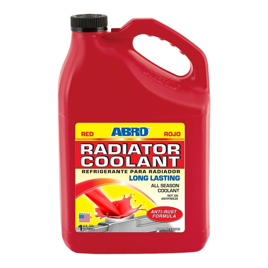 Nước làm mát dàn giải nhiệt động cơ Abro Radiator Coolant EC-502 màu đỏ