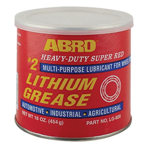 Mỡ bò đỏ chịu nhiệt Abro Heavy Duty Super Red #2 Lithium Grease LG-920 454g