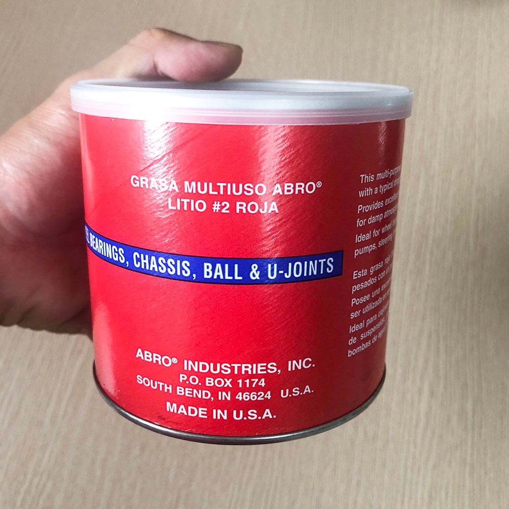 Mỡ bò đỏ chịu nhiệt Abro Heavy Duty Super Red #2 Lithium Grease LG-920 454g