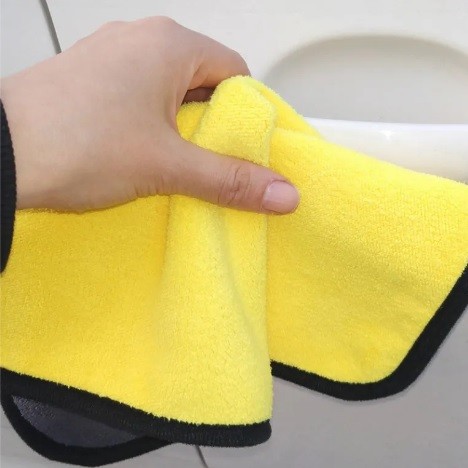 Khăn microfiber siêu mềm mịn, thấm hút tốt chuyên dụng lau ô tô, xe máy, kính, tường 30 x 30 cm