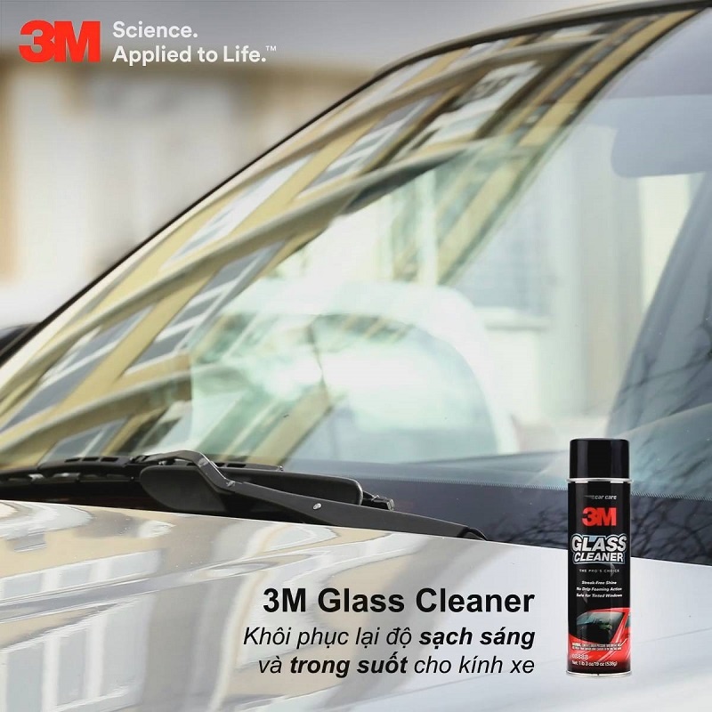 Dung dịch rửa, vệ sinh kính xe hơi 3M Glass Cleaner 08888 538g