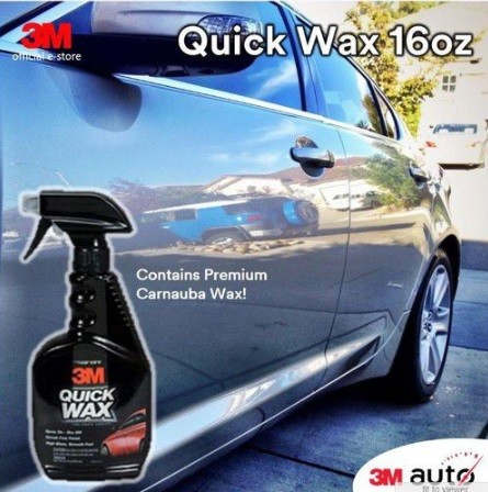 Chai xịt đánh bóng sơn ô tô, xe máy 3M Quick Wax 39034 473ml Mỹ