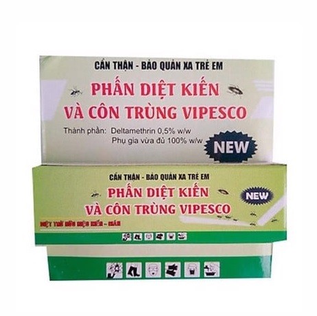 Phấn diệt kiến và côn trùng Vipesco hộp 2 viên